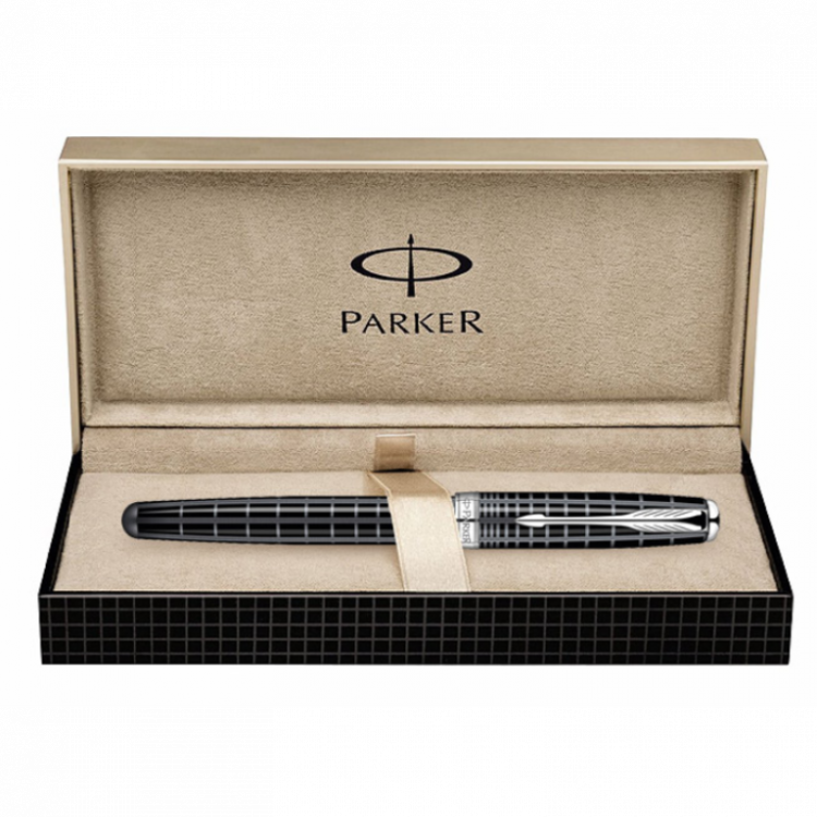 Перьевая ручка Parker Sonnet F531 PREMIUM Dark Grey Laquer CT, перо:F, золото 18К