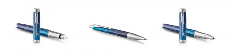 Шариковая ручка Pix Parker IM Royal SE The Last Frontier Deep Sea CT, стержень: M, цвет чернил: blue, в подарочной упаковке.