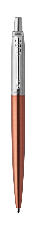 Подарочный набор: Шариковая ручка Parker Jotter Essential, Chelsea Orange CT, стержень: Mblue и Ежедневник коричневый недатированный