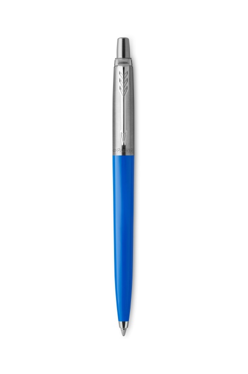 Подарочный набор: Шариковая ручка Parker Jotter ORIGINALS BLUE CT, стержень: Mblue  и Ежедневник недатированный черный с золотистым с