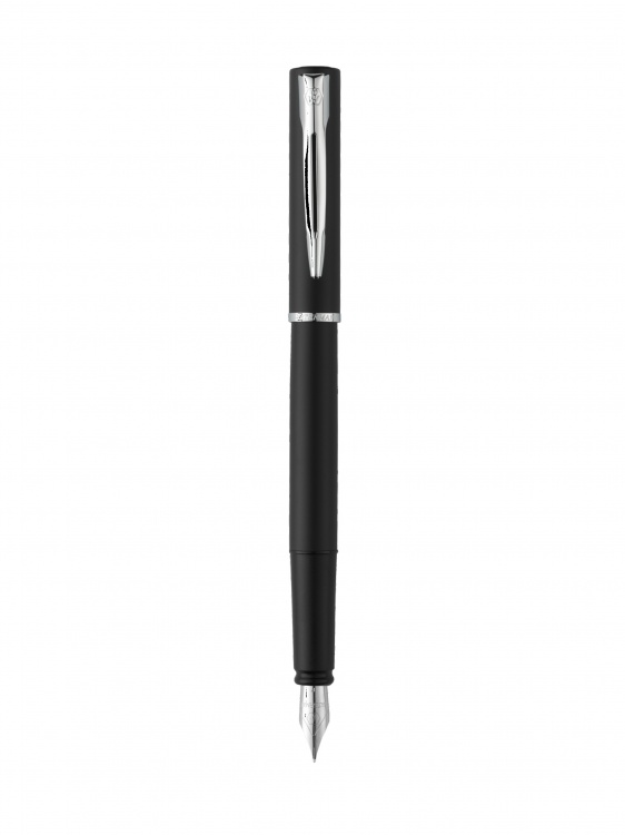 Подарочный набор Перьевая ручка Waterman GRADUATE ALLURE, цвет: черный, перо: F с чехлом