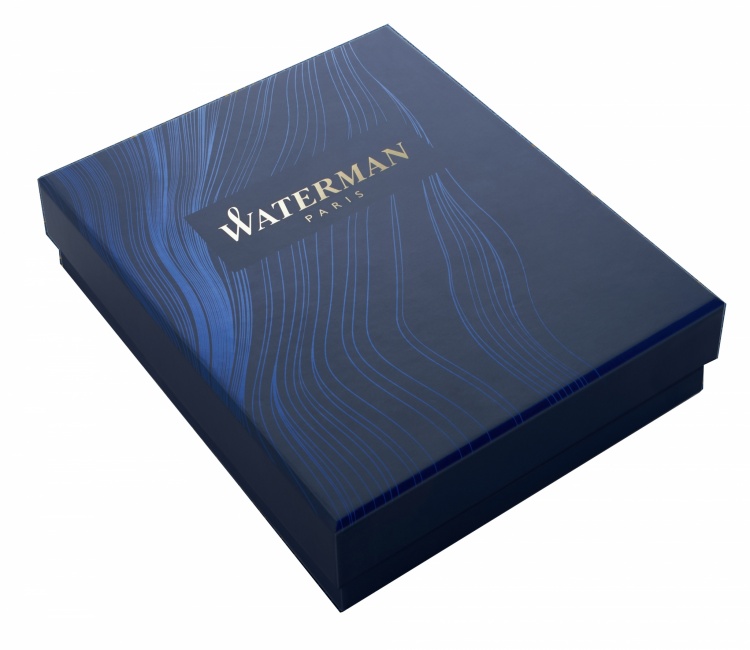 Подарочный набор Шариковая ручка Waterman Perspective, цвет: Silver CT, стержень Mbue с чехлом