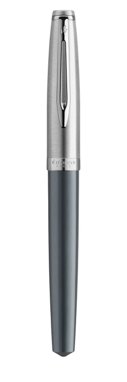 Подарочный набор Ручка роллер Waterman Embleme цвет GREY CT, цвет чернил: черный с органайзером