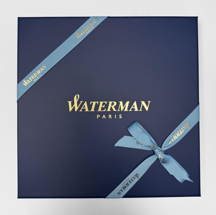 Коробка подарочная Waterman под ручку и ежедневник А5, синий