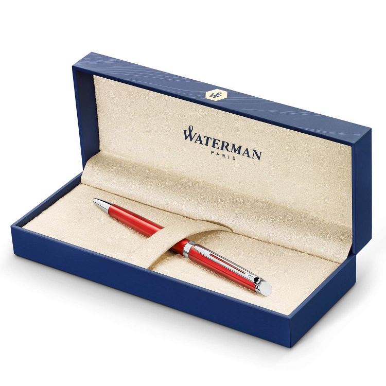 Подарочный набор:Шариковая ручка Waterman Hemisphere Red Comet и Ежедневник Brand недатированный красный