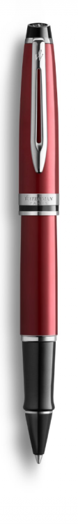 Ручка-роллер Waterman "Expert Dark Red Lacquer CT Black", стержень: Fblk