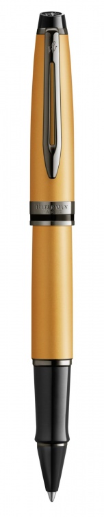 Ручка- роллер WatermanExpert GoldF BLK в подарочной упаковке