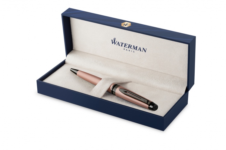 Ручка шариковаяWatermanExpert Rose Gold, цвет чернил Mblue,  в подарочной упаковке