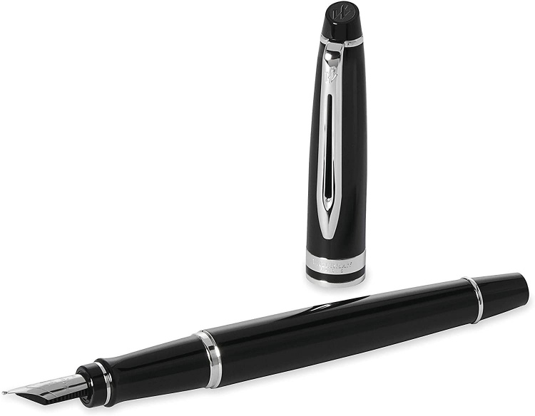 Подарочный набор Waterman Expert с перьевой ручкой и чехлом Black CT перо M