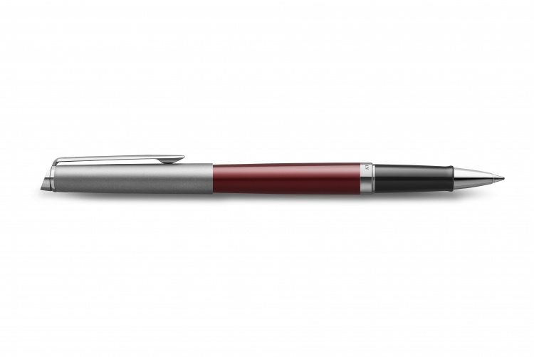 Ручка-роллер Waterman Hemisphere Entry Point Stainless Steel with Red Lacquer в подарочной упаковке