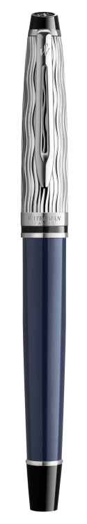 Ручка-роллер Waterman Expert22 SE deluxe Blue CT, перо: F, цвет: Black, в подарочной упаковке