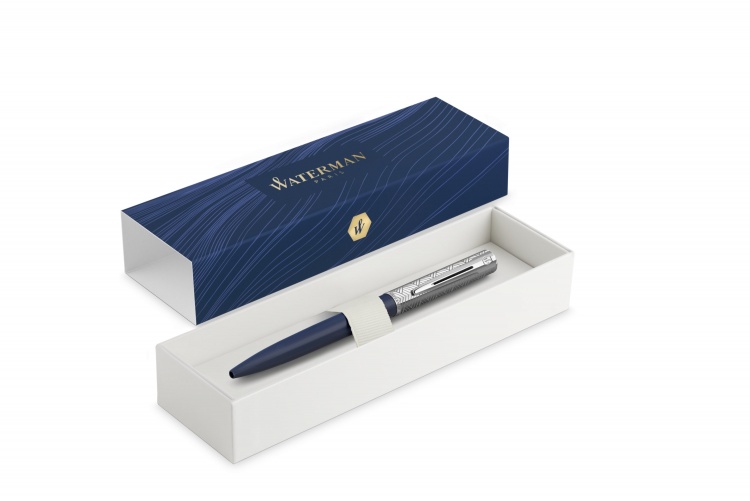 Шариковая ручка Waterman Graduate Allure Deluxe Blue, стержень: M, цвет чернил: blue, в падарочной упаковке.
