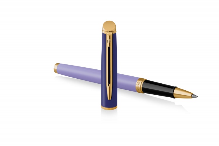 Ручка роллер Waterman Hemisphere Colour Blocking Purple GT, стержень: F, цвет: Black, в подарочной упаковке