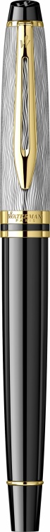 Ручка-роллер Waterman Reflections of Paris Expert DeLuxe Black GT Fblack в подарочной коробке