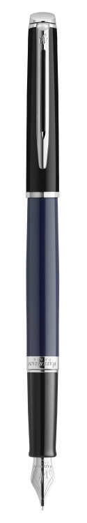 Перьевая ручка Waterman Hemisphere Colour Blocking black and blue, перо: F, цвет чернил: blue, в подарочной коробке