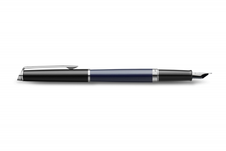 Перьевая ручка Waterman Hemisphere Colour Blocking black and blue, перо: F, цвет чернил: blue, в подарочной коробке