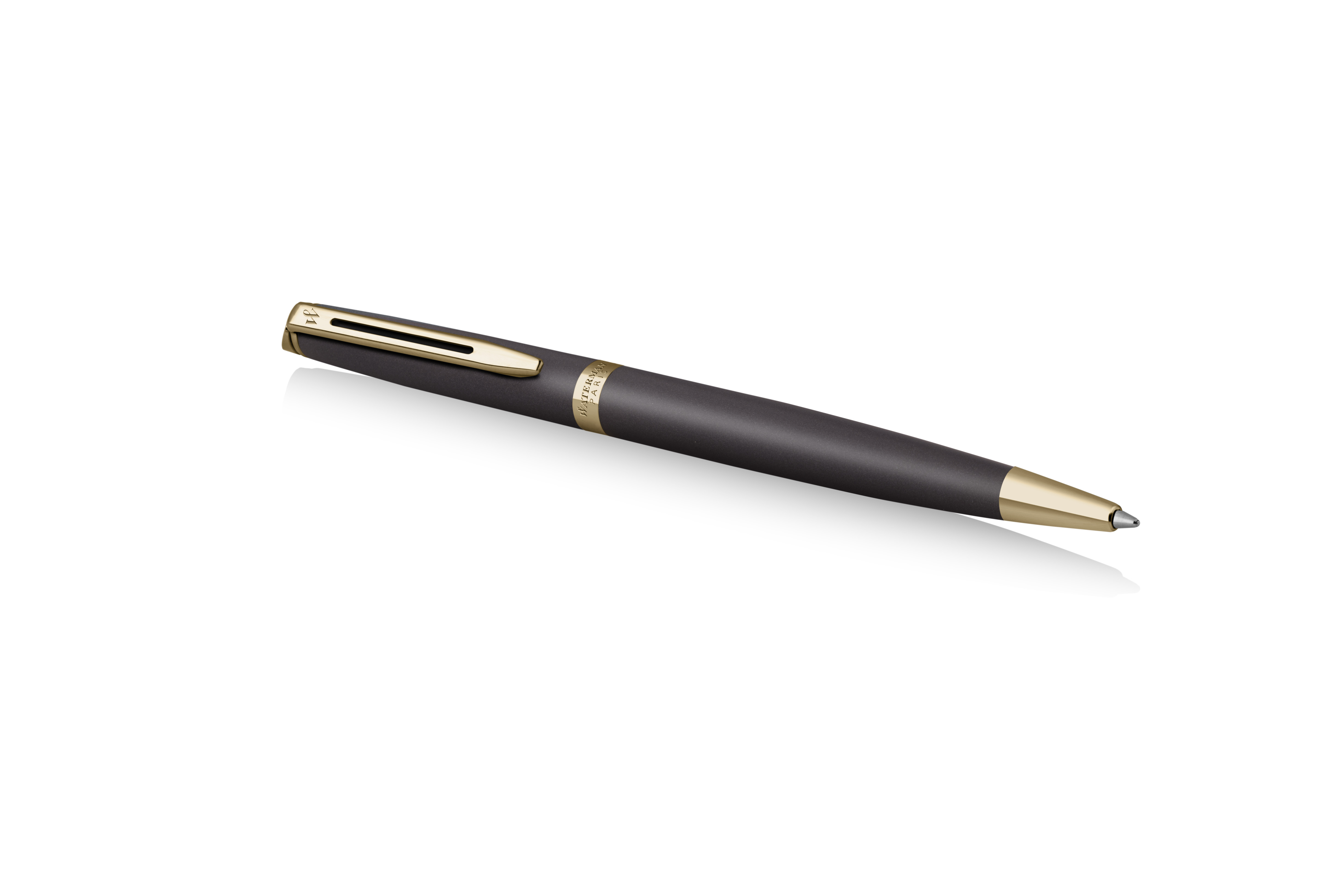 Ручка шариковая Waterman "Hemisphere Metallic Black Lacquer GT" синяя, 1,0мм, подарочная упаковка