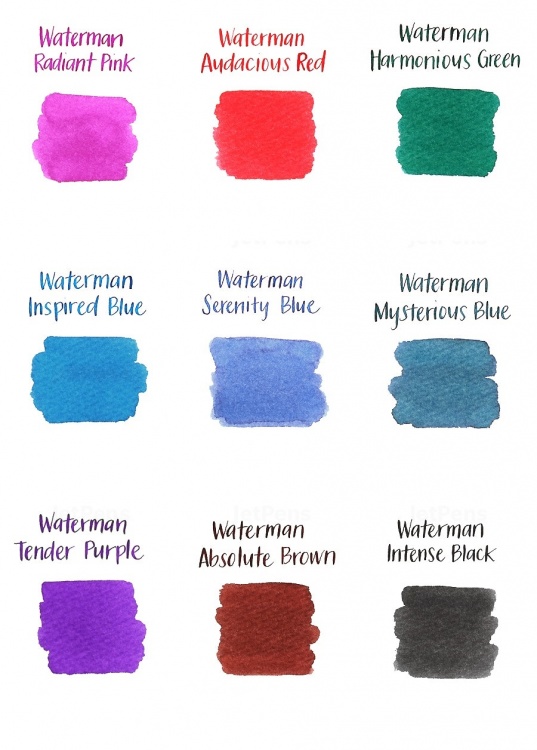 Чернила в картридже З/ч. Waterman Ink cartridge Standard Blue  (в упаковке 8 картриджей)