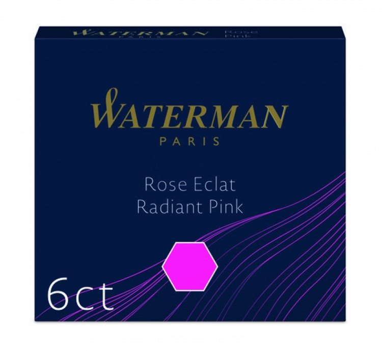 Чернила в картридже Waterman Radiant Pink MINI  (в упаковке 6 картриджей)