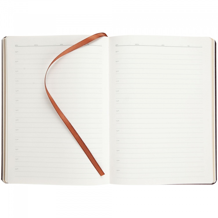 Подарочный набор: Шариковая ручка Waterman Hemisphere Mars Black GT и Ежедневник недатированный коричневый золотой срез