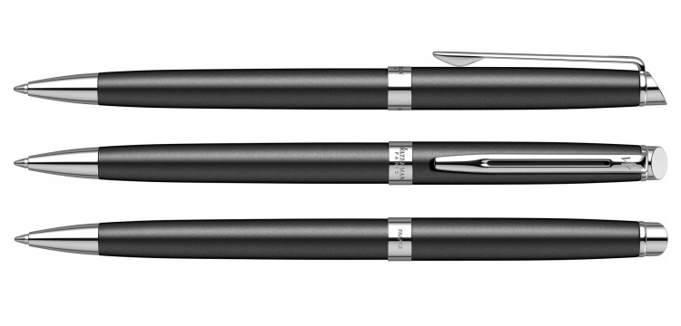 Подарочный набор:Шариковая ручка Waterman Hemisphere MattBlack CT и Ежедневник Brand недатированный черный