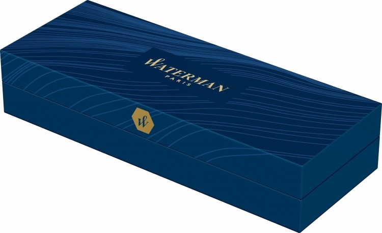 Подарочный набор:Шариковая ручка Waterman Hemisphere Mars Black GT и Ежедневник недатированный золотистый золотой срез