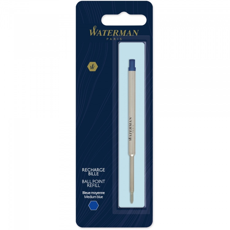 Стержень стандартный для шариковой ручки Waterman M, цвет: синий