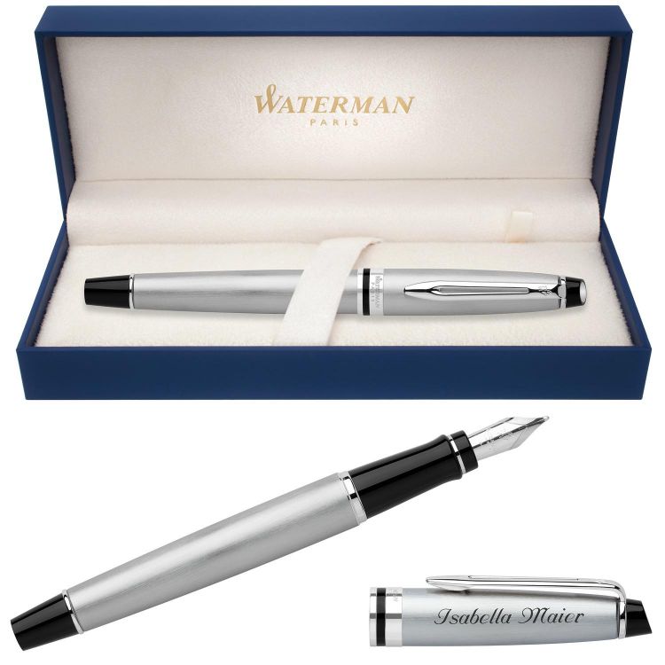Перьевая ручка Waterman Expert 3, цвет: Stainless Steel CT, перо: F