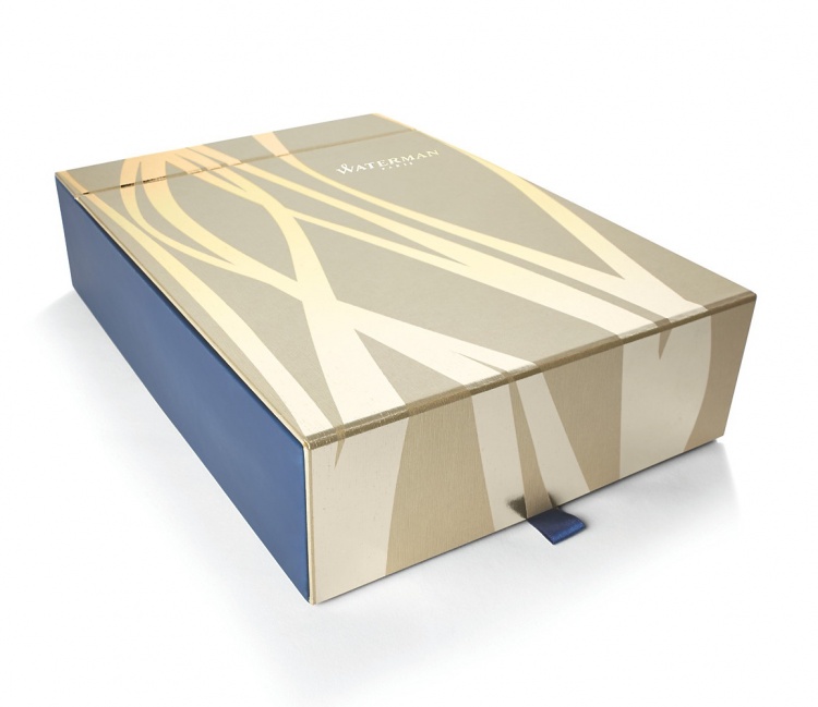 Подарочная коробка прямоугольная Waterman с записной книжкой, блокнотом
