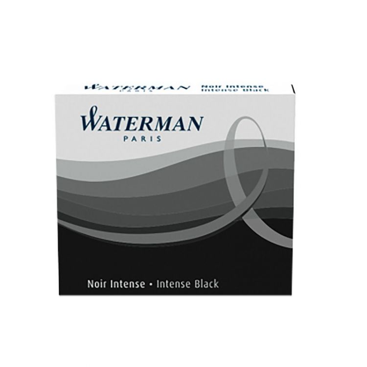 Чернила в картридже Waterman Black MINI  (в упаковке 6 картриджей)