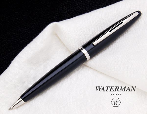 Шариковая ручка Waterman Carene, цвет: Black ST, стержень: Mblu