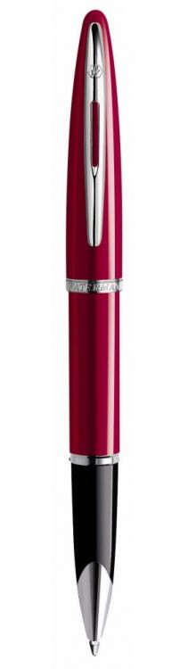 Ручка-роллер Waterman Carene, цвет: Glossy Red Lacquer ST, стержень: Fblack