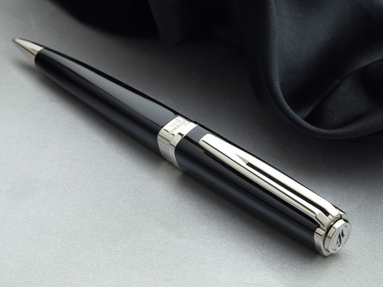 Шариковая ручка Waterman Exception, цвет: Slim Black ST, стержень: Mblue
