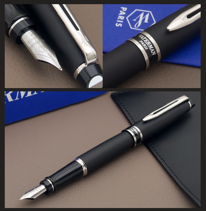 Перьевая ручка Waterman Expert 3, цвет: Matte Black CT, перо: F