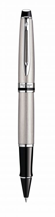 Ручка-роллер Waterman Expert 3, цвет: Stainless Steel CT, стержень: Fblk
