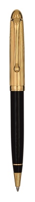 AU831 Aurora Millerighe. Шариковая ручка Aurora Ottantotto black GT, в подарочной коробке