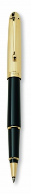 AU871 Aurora Millerighe. Ручка Роллер Aurora Ottantotto black GT, в подарочной коробке