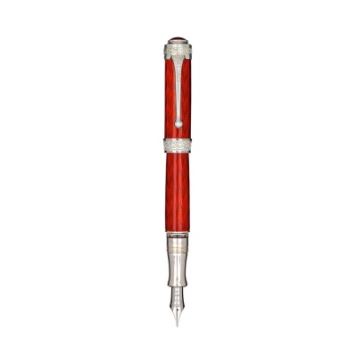 AU956-RF Aurora. Перьевая ручка Aurora 100&deg; Anniversario Red CT, перо — F, в подарочной коробке