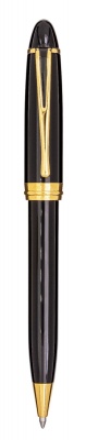 AUB32-NP Aurora Ipsilon Deluxe. Шариковая ручка Aurora  Ipsilon Deluxe black GT, в подарочной коробке