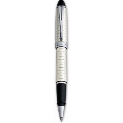 AUB74-Q Aurora Ipsilon Quadra. Ручка-роллер Aurora Ipsilon Quadra Sterling Silver CT, в подарочной коробке