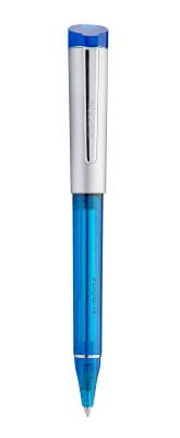 AUK35-AZ Aurora Kappa. Шариковая ручка Aurora Kappa Blue satin chrome CT, в подарочной коробке