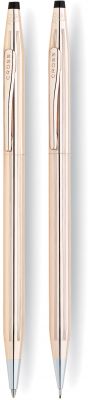 CR10S-GLD1G Cross Century Classic. Набор Cross Century Classic: шариковая ручка и механический карандаш 0.7мм.