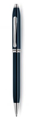 CR38B-BLU1C Cross Townsend. Шариковая ручка Cross Townsend, тонкий корпус. Цвет - синий.