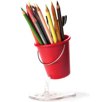 DF201611420 Peleg Design. Органайзер для рабочего стола desk bucket красный