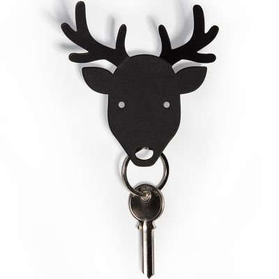 DF201611360 Qualy. Держатель для ключей и аксессуаров deer черный