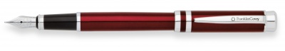 FC3F-RED2C Franklin Covey Freemont. Перьевая ручка Franklin Covey Freemont, цвет Red/Chrome, перо: сталь, размер: M, в упаковке b2b