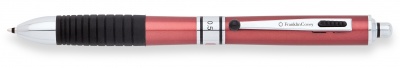 FC6M-MLT3C Franklin Covey Hinsdale. Многофункциональная ручка Franklin Covey Hinsdale,  цвет: красный, хромированная отделка, черные детали,в упаковке b2b