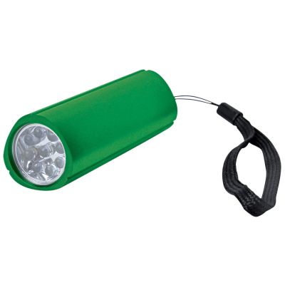 HG15092511 Фонарь треугольный (9 LED); зеленый; 9,7х3 см; металл; лазерная гравировка