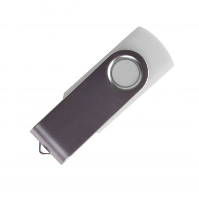 HG170151471 USB flash-карта "Dot" (8Гб), белый, 5,5х2х1см,пластик металл