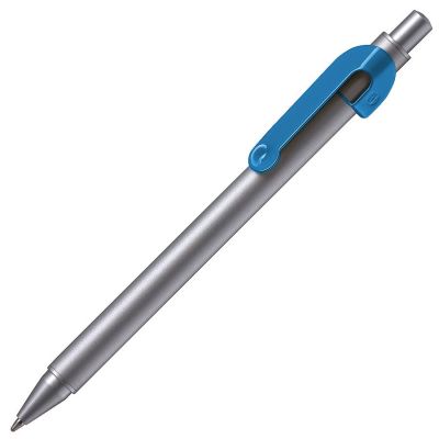 HG3B-LBL4 B1 Business. SNAKE, ручка шариковая, голубой, серебристый корпус, металл